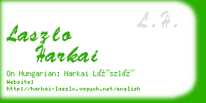 laszlo harkai business card